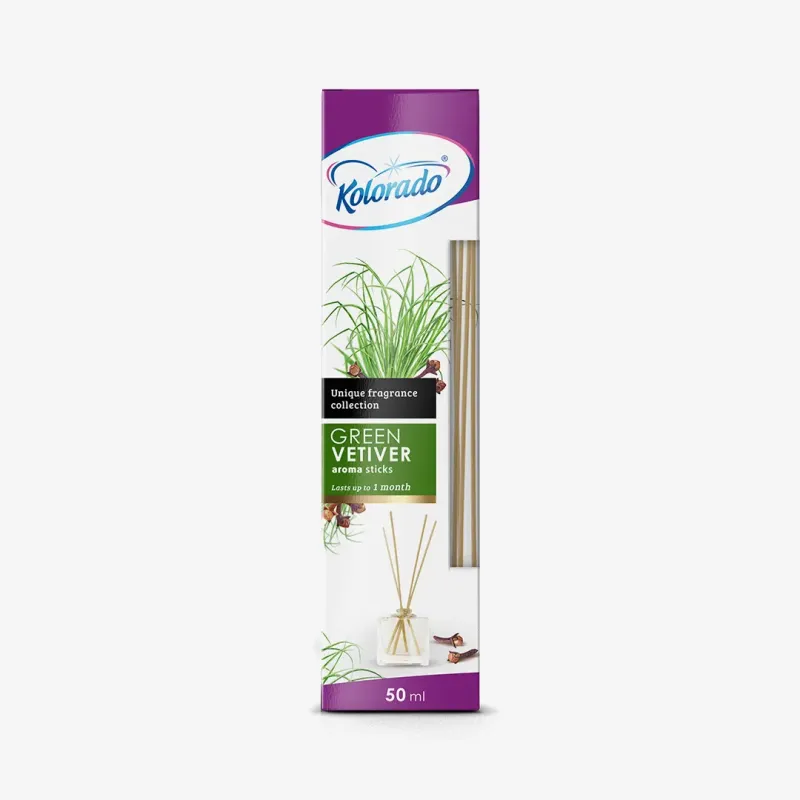 Аромадиффузор Kolorado aroma sticks green vetiver, 50 мл
