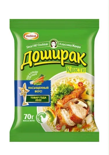 Лапша быстрого приготовления «Доширак Квисти» со вкусом говядины