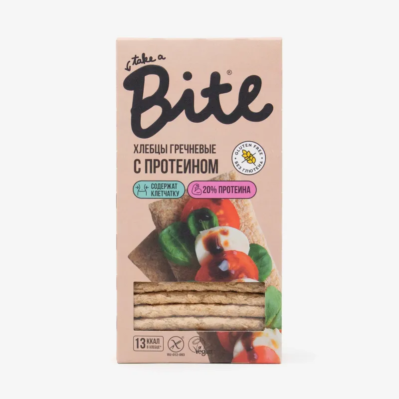 Хлебцы Bite хрустящие с протеином гречневые 100 г