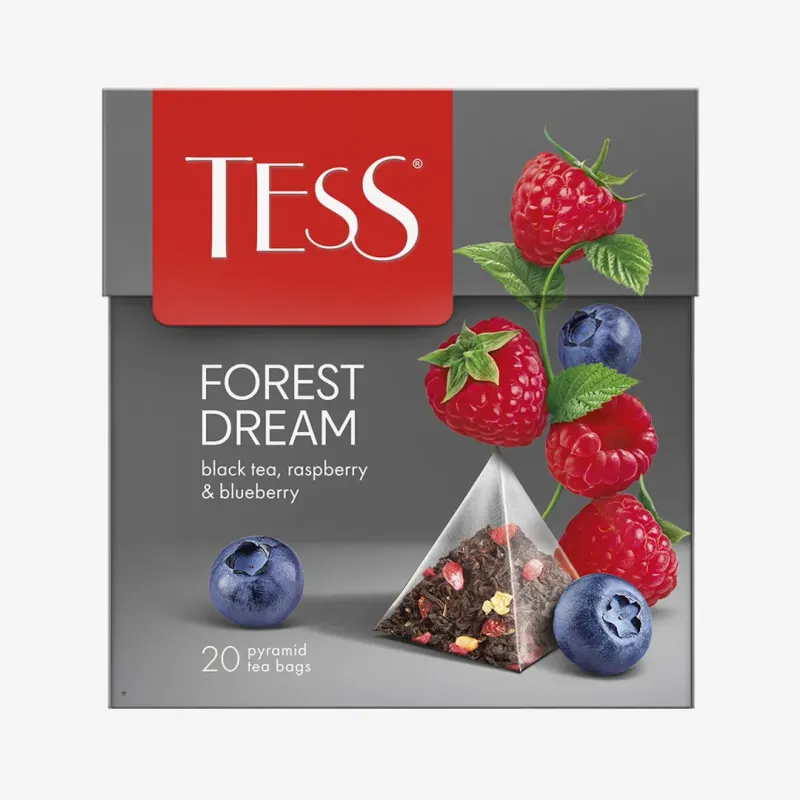 Чай Tess Forest Dream черный 20 пирамидок