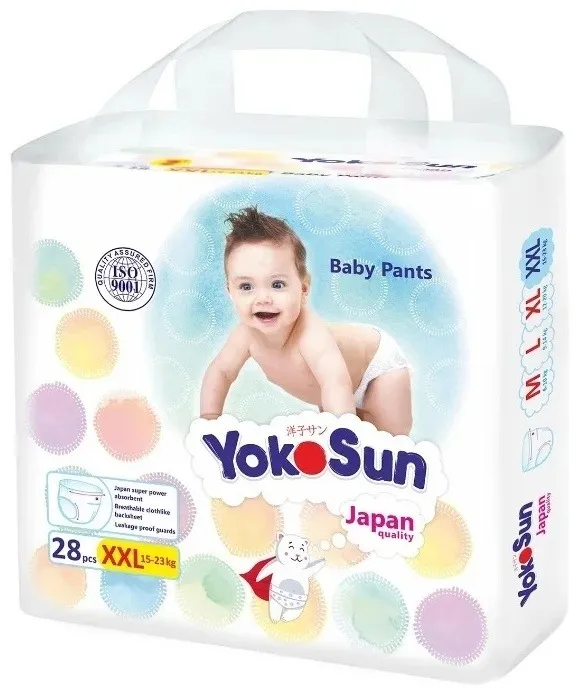 Подгузники-трусики YokoSun Comfort XХL 15-23 кг 28 шт