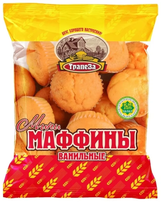 Трапеза маффины ванильные 450 г