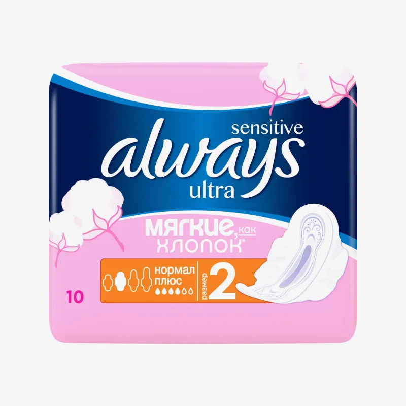 Прокладки гигиенические Always Sensitive ultra нормал плюс 10 шт