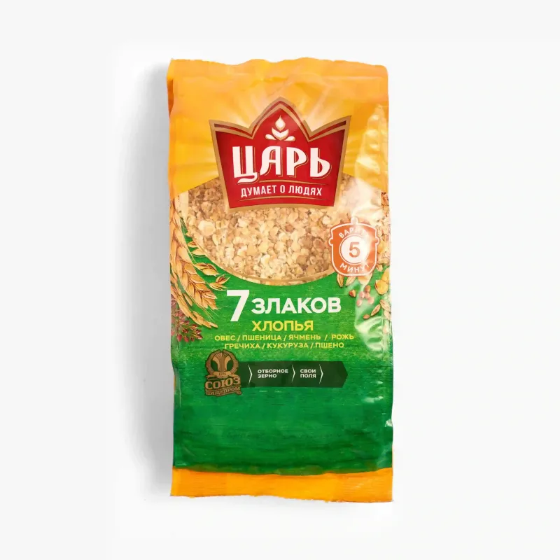 Хлопья Царь 7 злаков м/у, 400 г