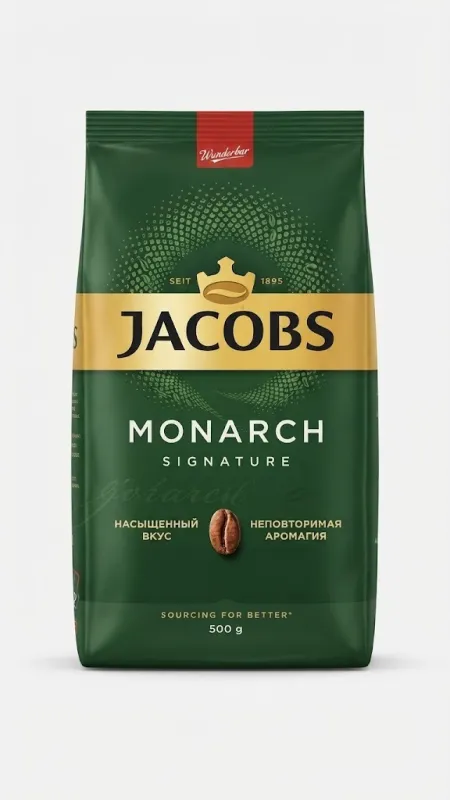 КОФЕ РАСТВОРИМЫЙ СУБЛИМИРОВАННЫЙ JACOBS MONARCH SIGNATURE (500 Г)