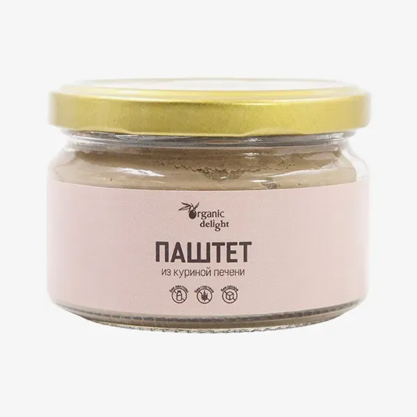 Паштет Organic delight из куриной печени, 200 г