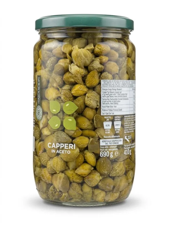 Каперсы маринованные в уксусе Italcarciofi «Capperi in aceto», 690 г