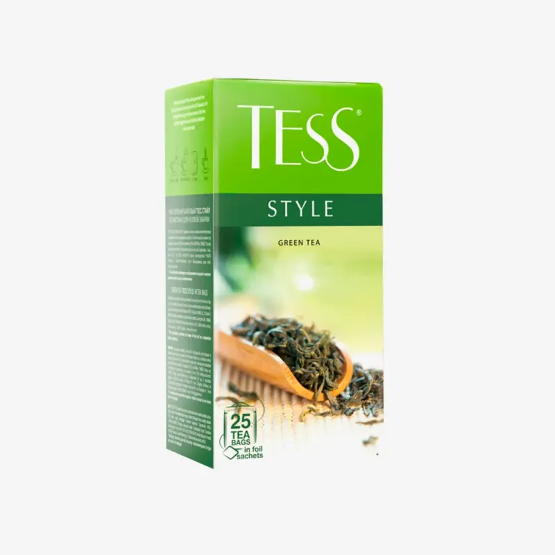 Чай Tess Style зеленый, 25 пакетиков
