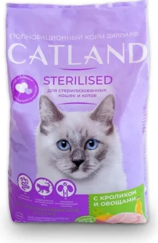 CATLAND Catland кролик, овощи 10 кг