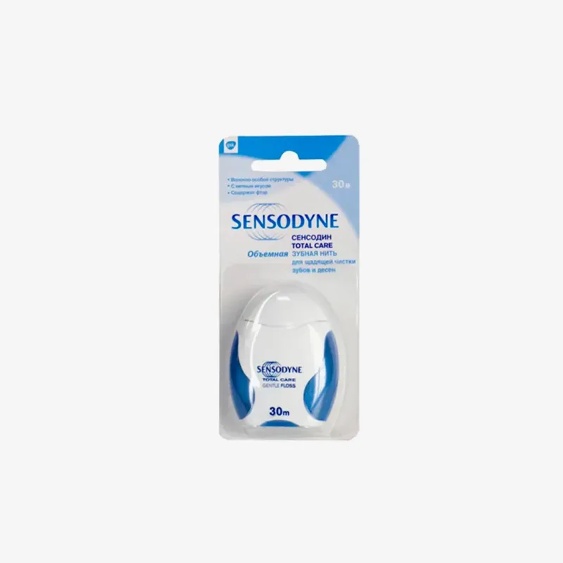 Зубная нить Sensodyne для деликатной чистки зубов и десен