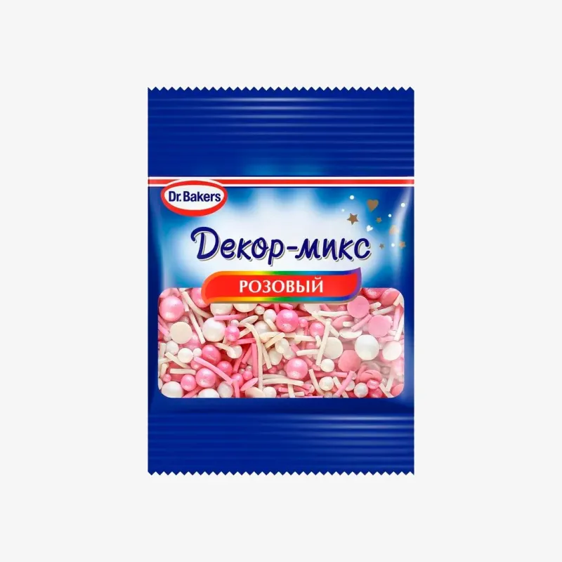 Посыпка Dr.Oetker Розовый Микс 10 г