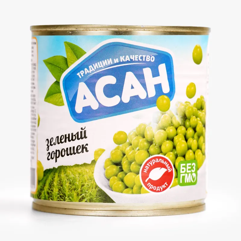Зелёный горошек Асан 425 г