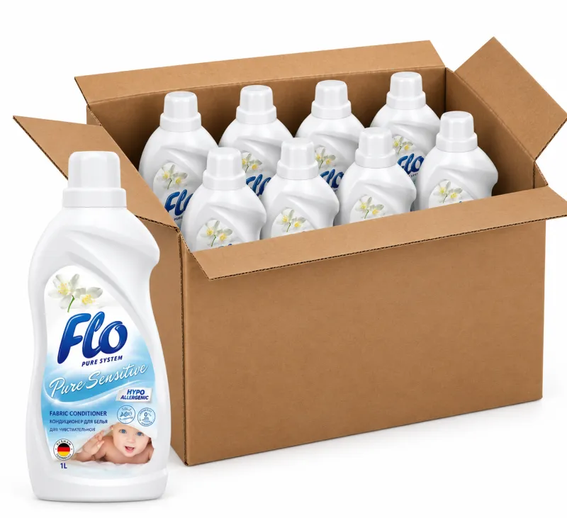 FLO ОПОЛАСКИВАТЕЛЬ 1Л PURE SENSITIVE, в упаковке 8шт