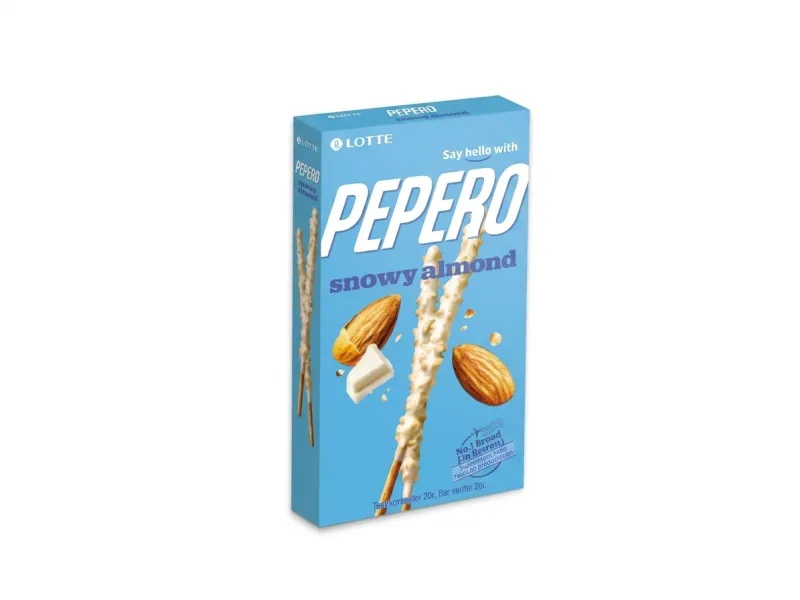 Печенье-палочки LOTTE Pepero Snowy Almond, 32 г