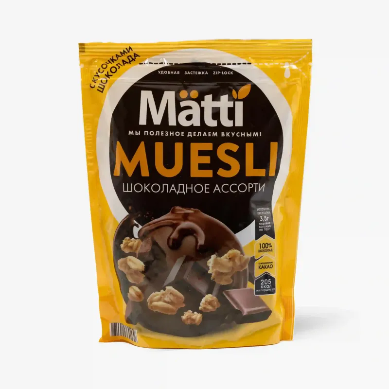 Мюсли Matti шоколадное ассорти, 250 г