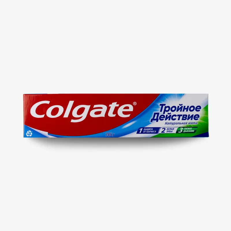 Паста зубная Colgate Тройное действие, комплексная, натуральная мята 100 мл