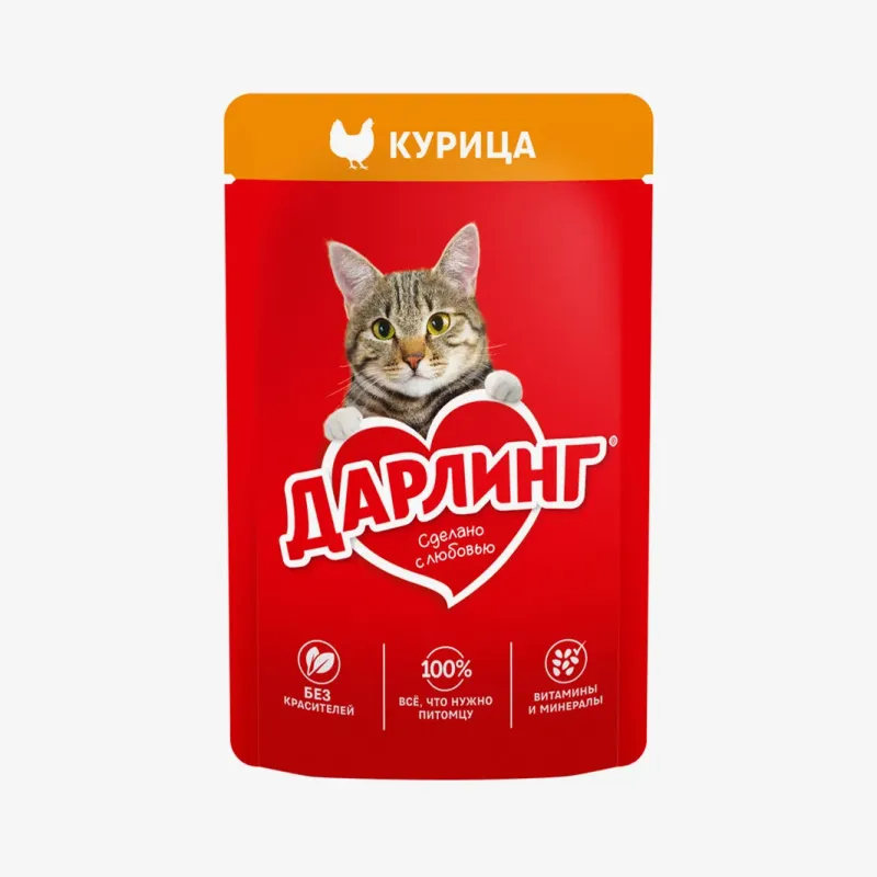 Корм влажный Darling курица в подливе, 75 г