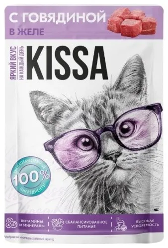 Kissa кусочки в желе говядина 75 г 