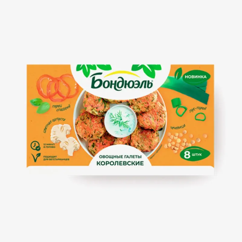 Овощные галеты Bonduelle королевские, 300 г