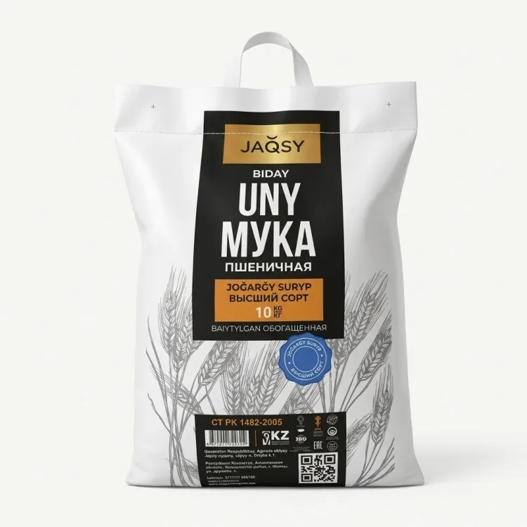 Мука пшеничная высший сорт JAQSY, 10 кг