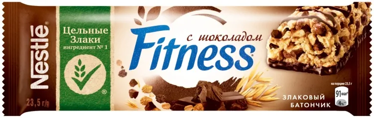 Fitness батончик злаковый с шоколадом 1 шт