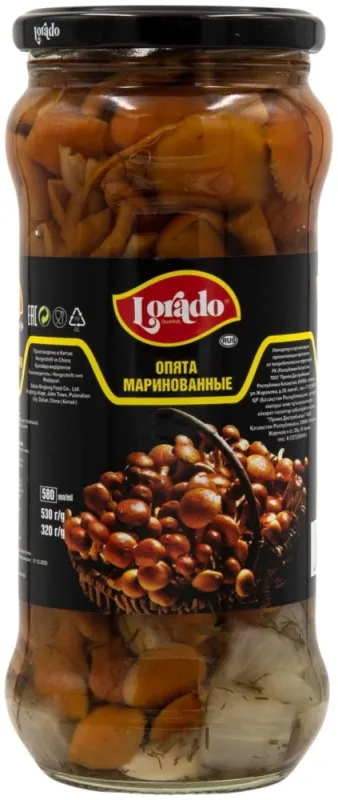 Lorado опята маринованные целые 580 мл