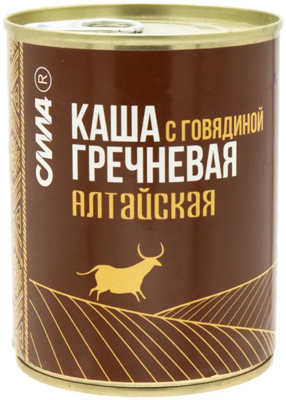 СИЛА Алтайская каша гречневая с говядиной 340 г