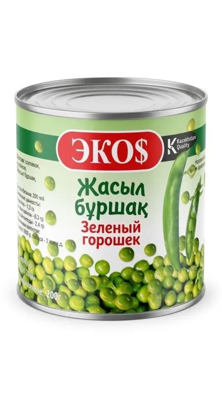 Зелёный горошек консервированный «ЭКО$»