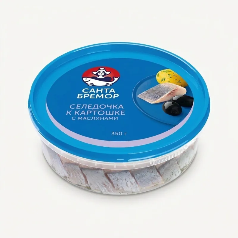 Филе сельди (кусочки в масле) к картошке с маслинами «Санта Бремор»