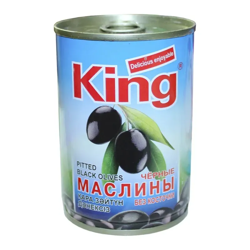 Маслины King черные без косточки, 300 г