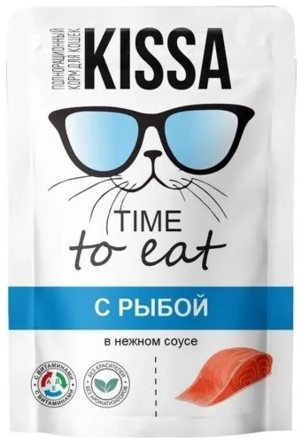 Kissa Time to eat кусочки в соусе рыба 75 г
