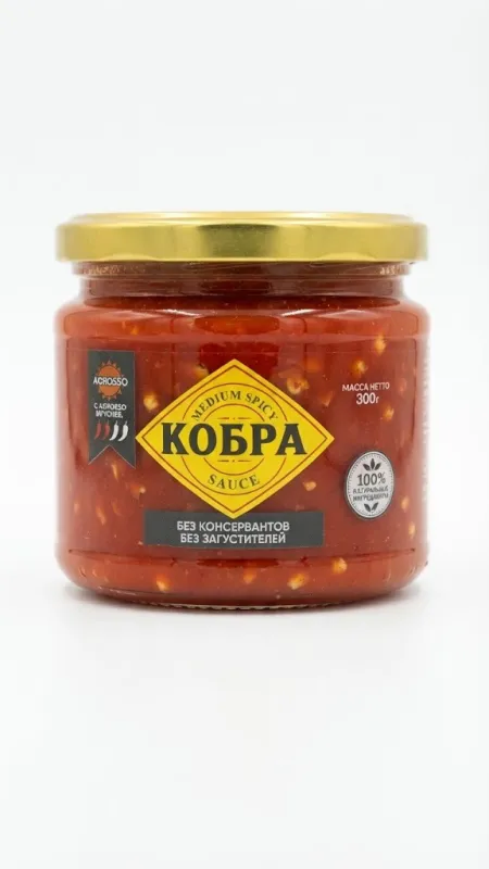 СОУС «КОБРА» MEDIUM SPICY «AGROSSO» (300 Г)