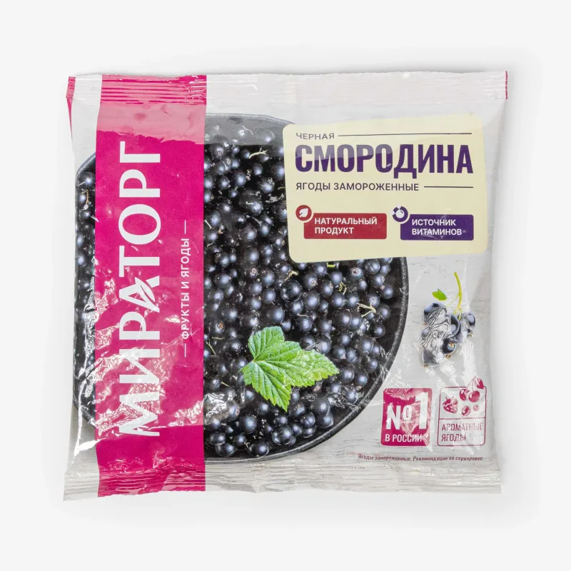 Черная смородина Мираторг замороженная, 300 г