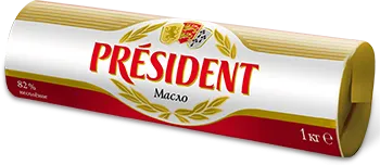 Масло President ролл 82% 1 кг
