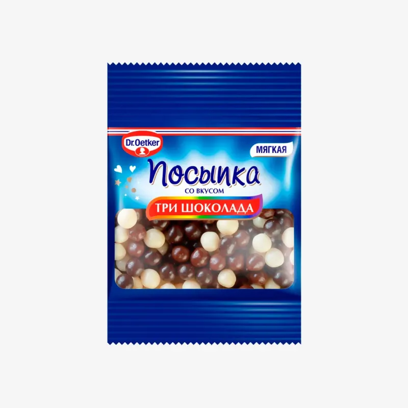 Посыпка Dr.Bakers Три шоколада 10 г