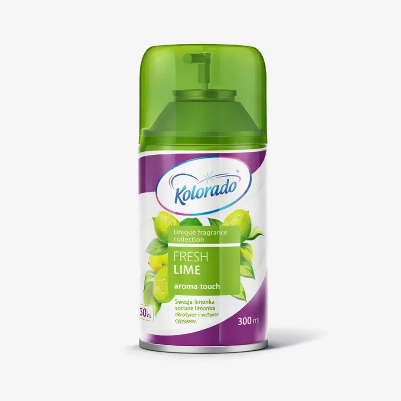 Запаска Kolorado для автоматического освежителя aroma touch fresh lime, 300 мл