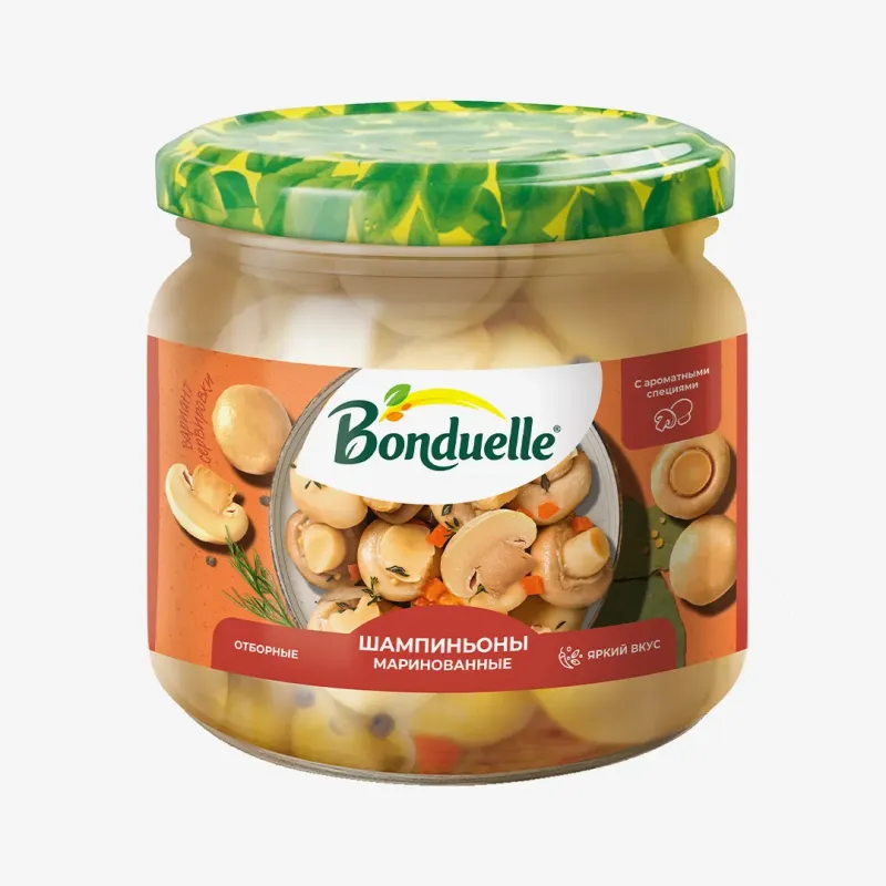 Шампиньоны Bonduelle маринованные, 350 мл