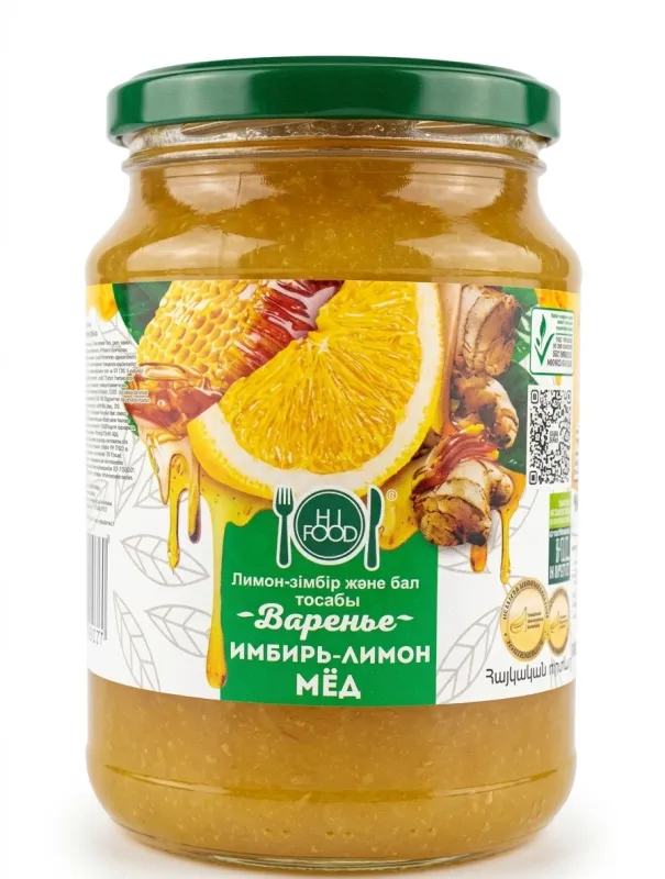 Варенье из имбиря, лимона и меда HI FOOD, 900 г 