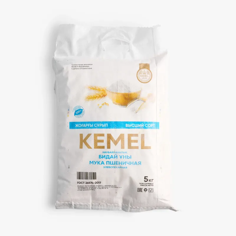 Мука Kemel Dan пшеничная хлебопекарная высший сорт, 5 кг