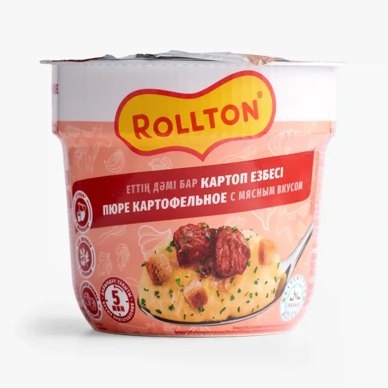 Пюре Rollton картофельное с мясным вкусом, 40 г