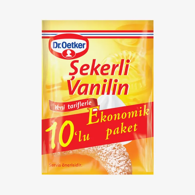 Сахар Dr.Oetker ванильный, 10 пакетиков по 5 г
