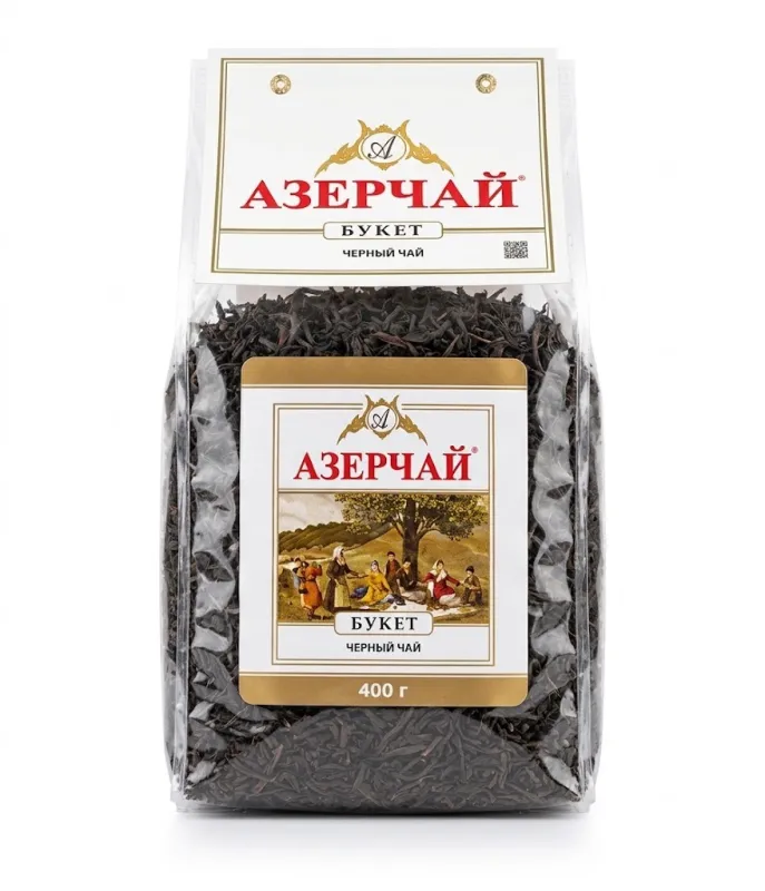 Чай черный байховый Азерчай «Букет», крупнолистовой, 400 г