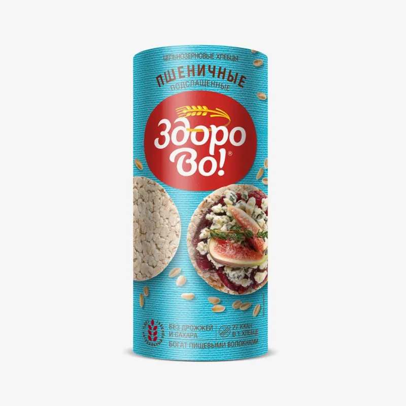 Хлебцы Здорово пшеничные подслащенные, 150 г