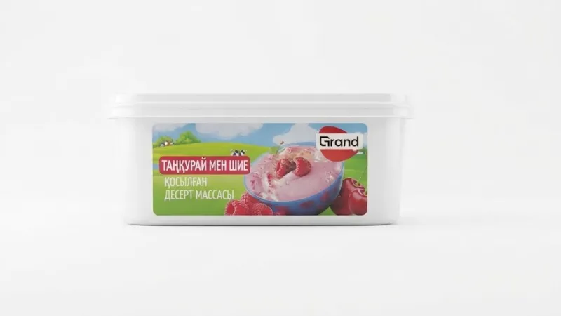 Десертная масса «Grand» с малиной и вишней 350г