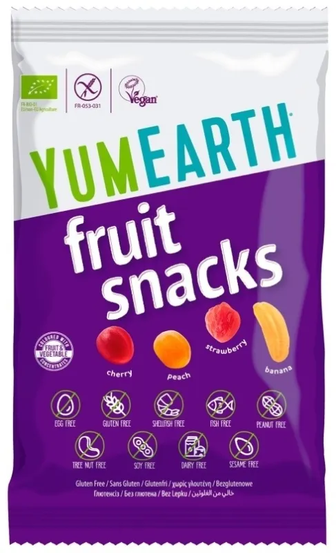 Мармелад Yum Earth фруктовые закуски органические 4 вкуса 50