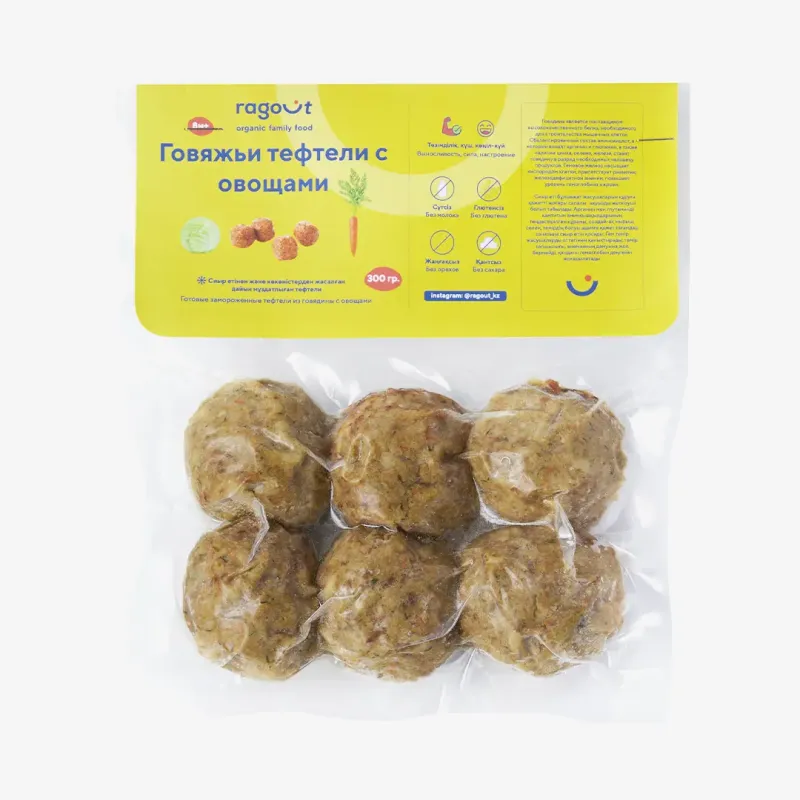 Тефтели Ragout из говядины с овощами (готовые замороженные) 300 г