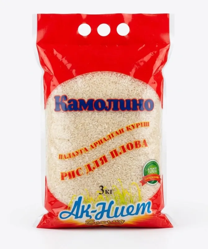 Рис для плова Камолино «Ак-Ниет», 3 кг