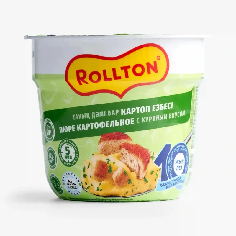 Пюре Rollton картофельное с куриным вкусом, 40 г
