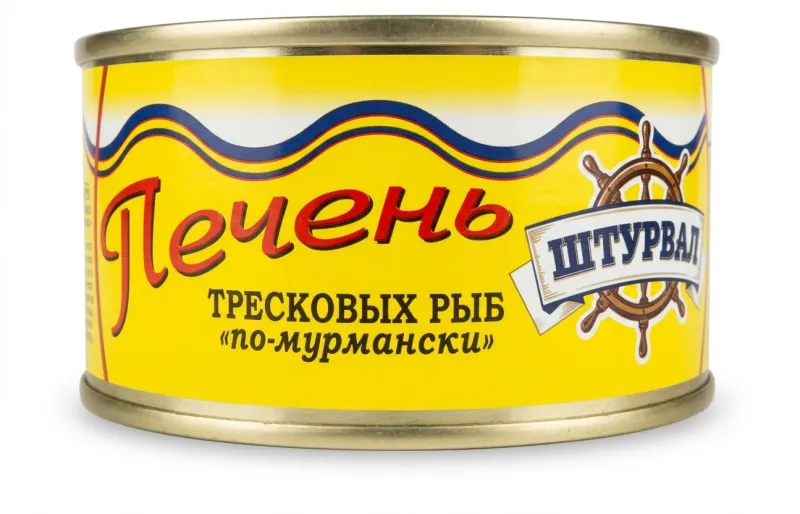 Печень тресковых рыб „по-мурмански" 125 гр
