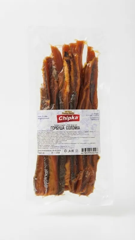 Горбуша соломка (Chipka, Premium Snacks) 500г